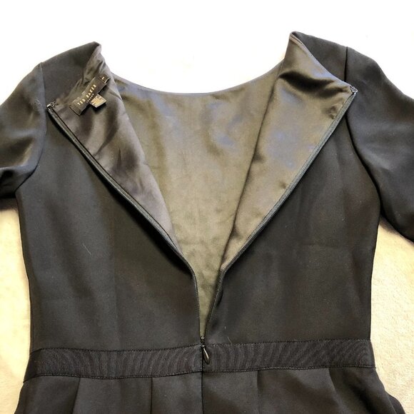 NWOT Ted Baker Shamari Metallic Embroidered Gold Filigree Bodice Flare Dress - Picture 10 of 16